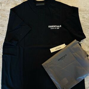 Fear of God Essentials Black Short Sleeve Tee